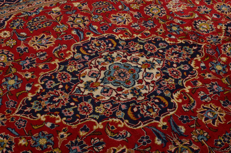 Persisk tæppe - Keshan - 300 x 200 cm - rød