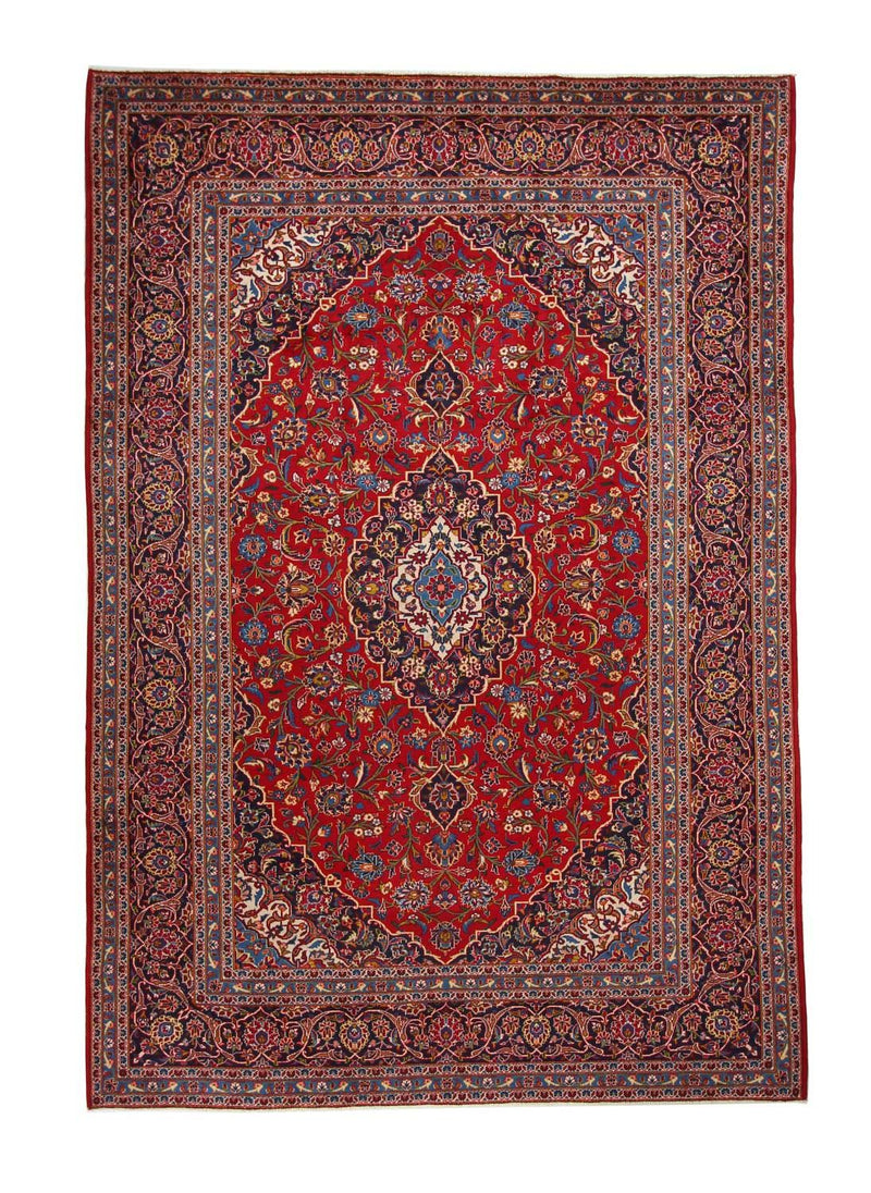 Persisk tæppe - Keshan - 357 x 245 cm - rød