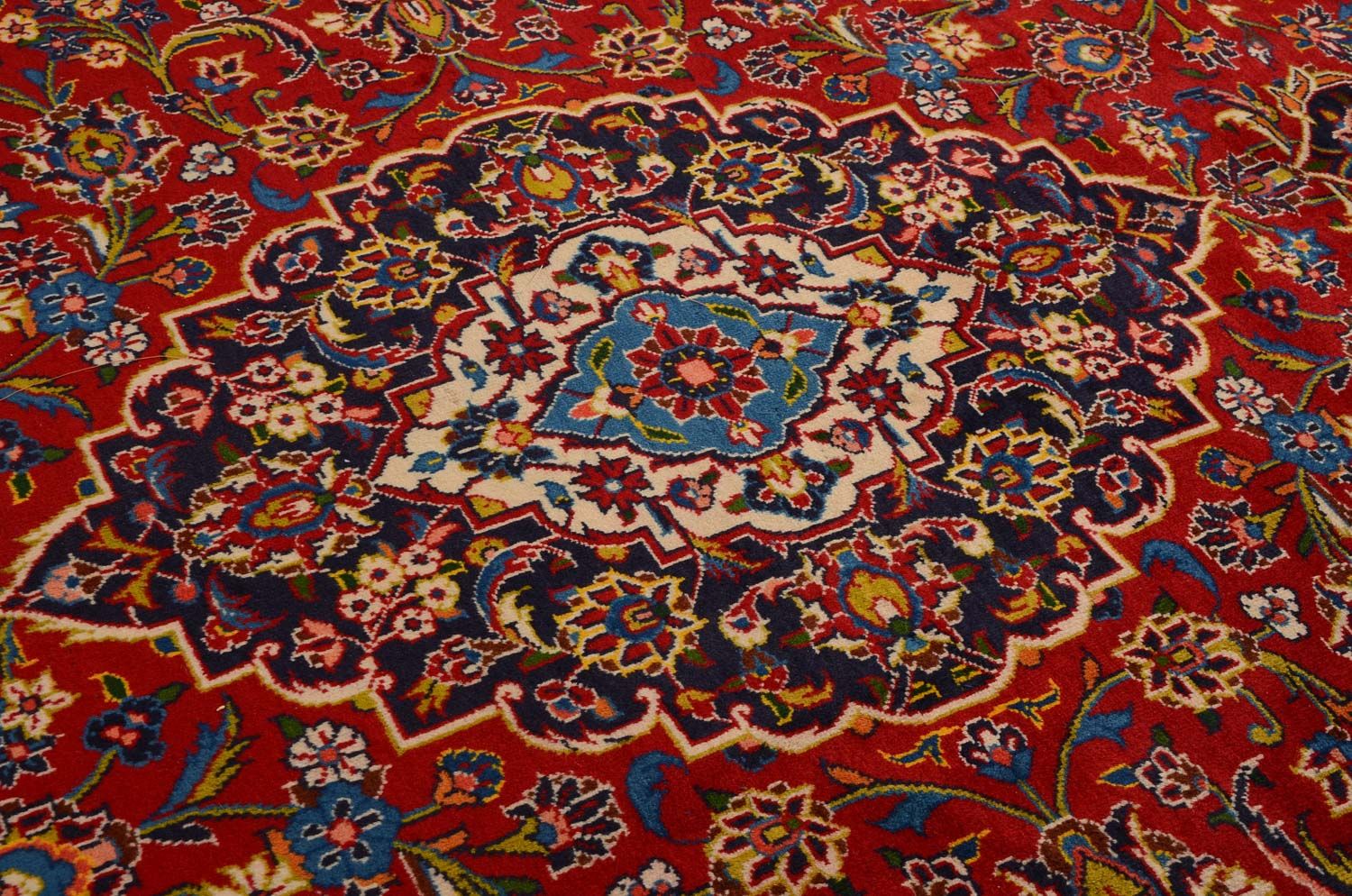 Persisk tæppe - Keshan - 357 x 245 cm - rød
