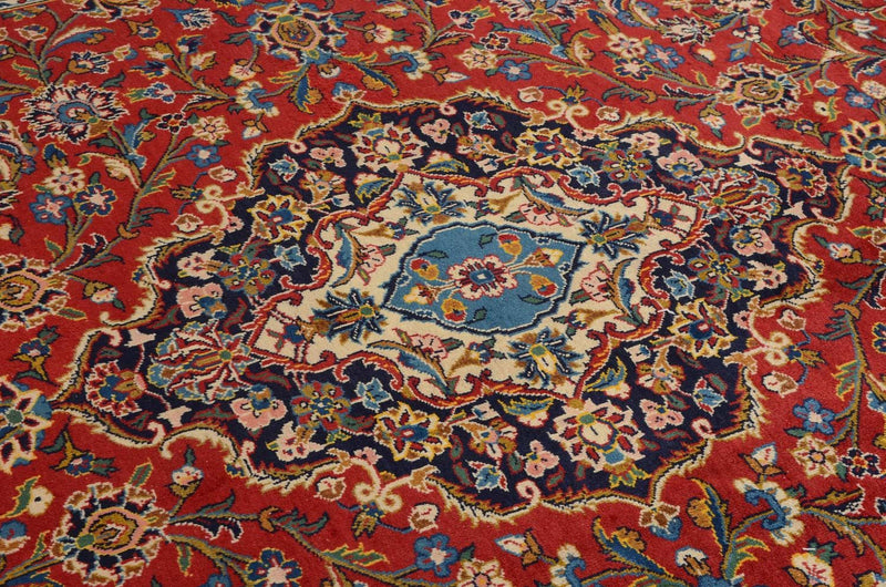 Persisk tæppe - Keshan - 359 x 252 cm - rød