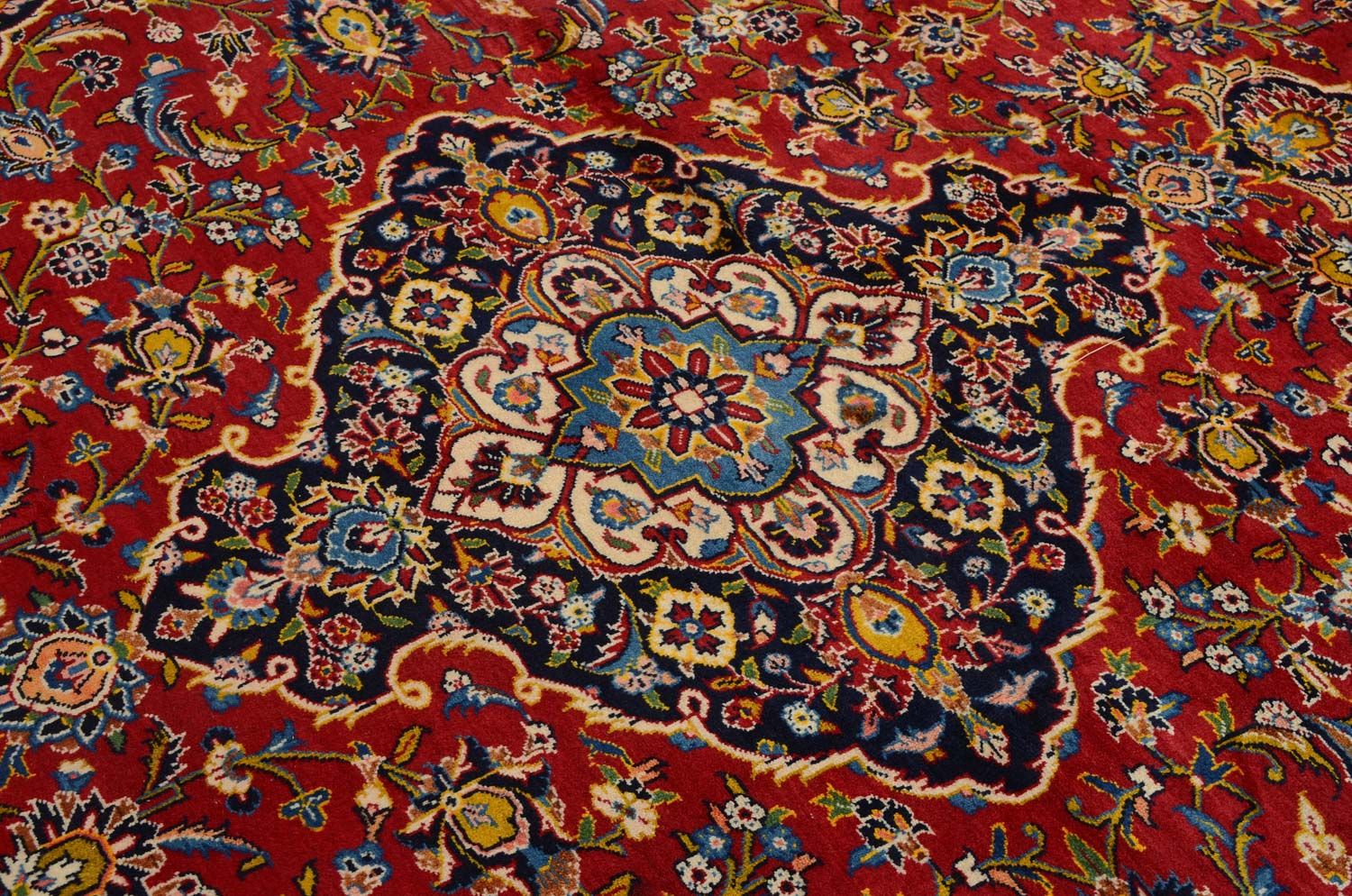 Persisk tæppe - Keshan - 360 x 255 cm - rød