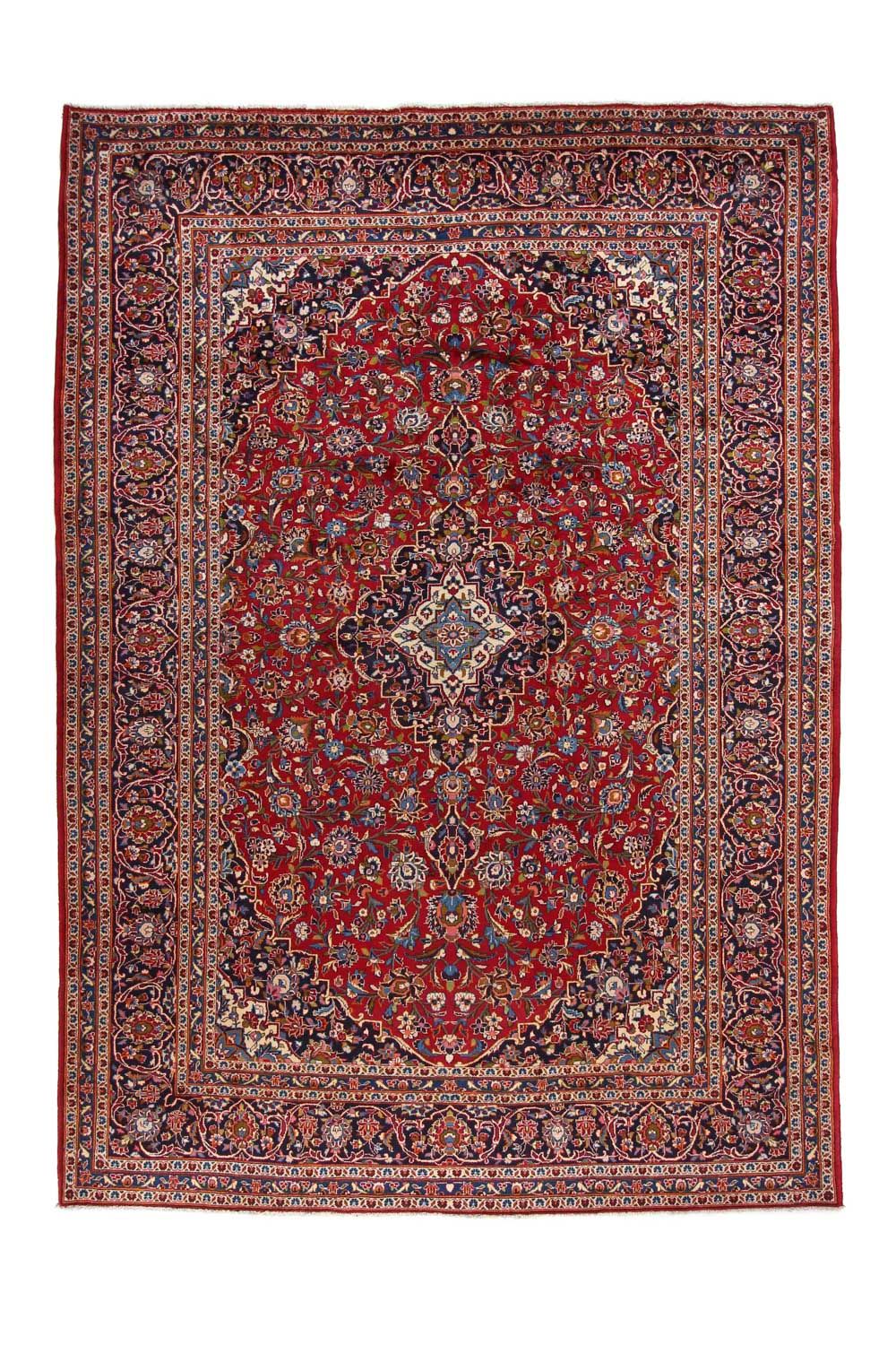 Persisk tæppe - Keshan - 365 x 258 cm - rød