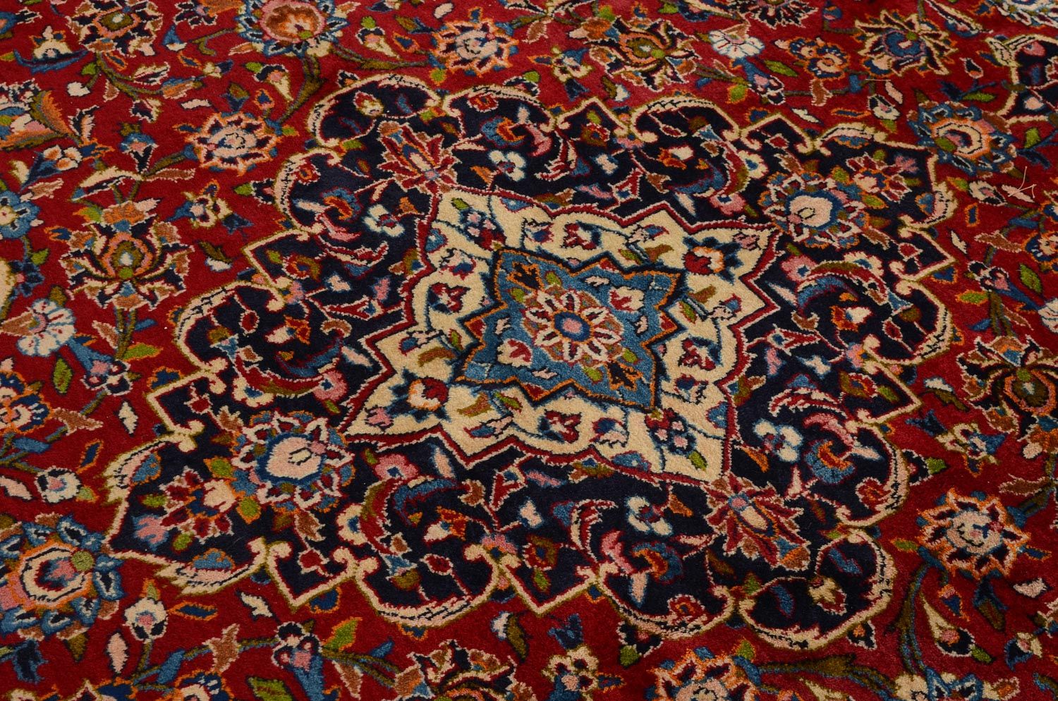 Persisk tæppe - Keshan - 365 x 258 cm - rød