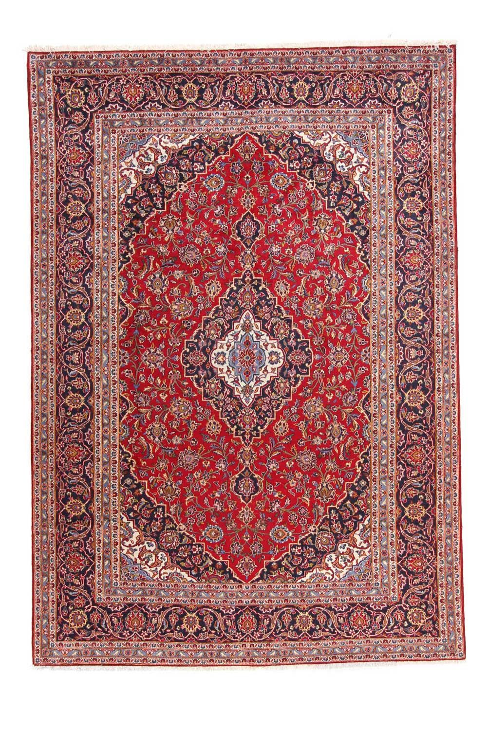 Persisk tæppe - Keshan - 347 x 240 cm - rød