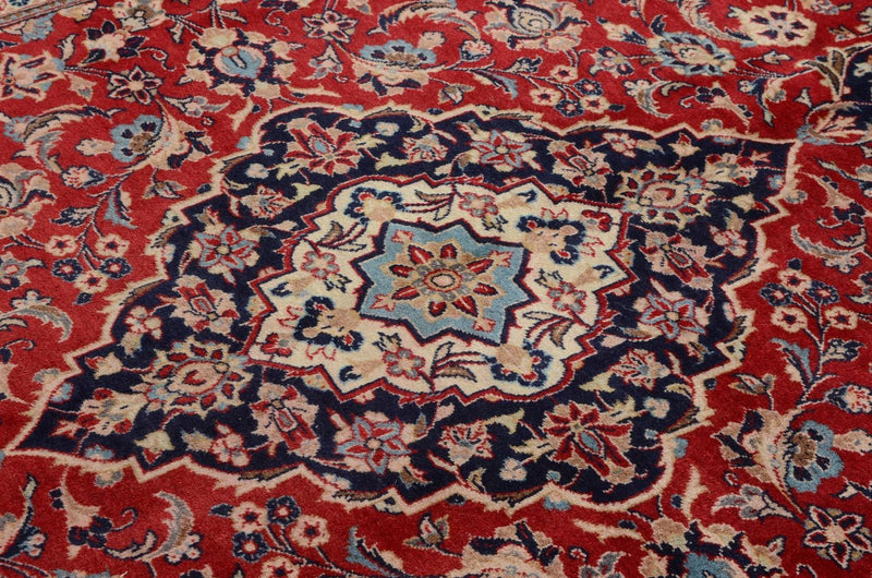 Persisk tæppe - Keshan - 297 x 195 cm - rød