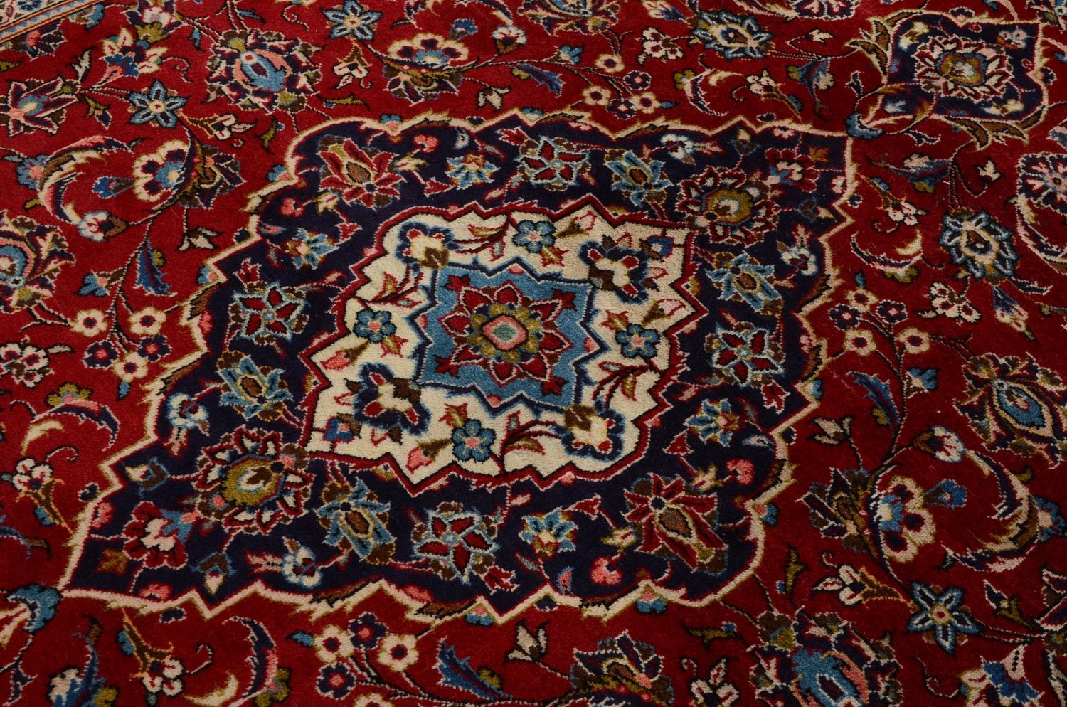 Persisk tæppe - Keshan - 303 x 202 cm - rød