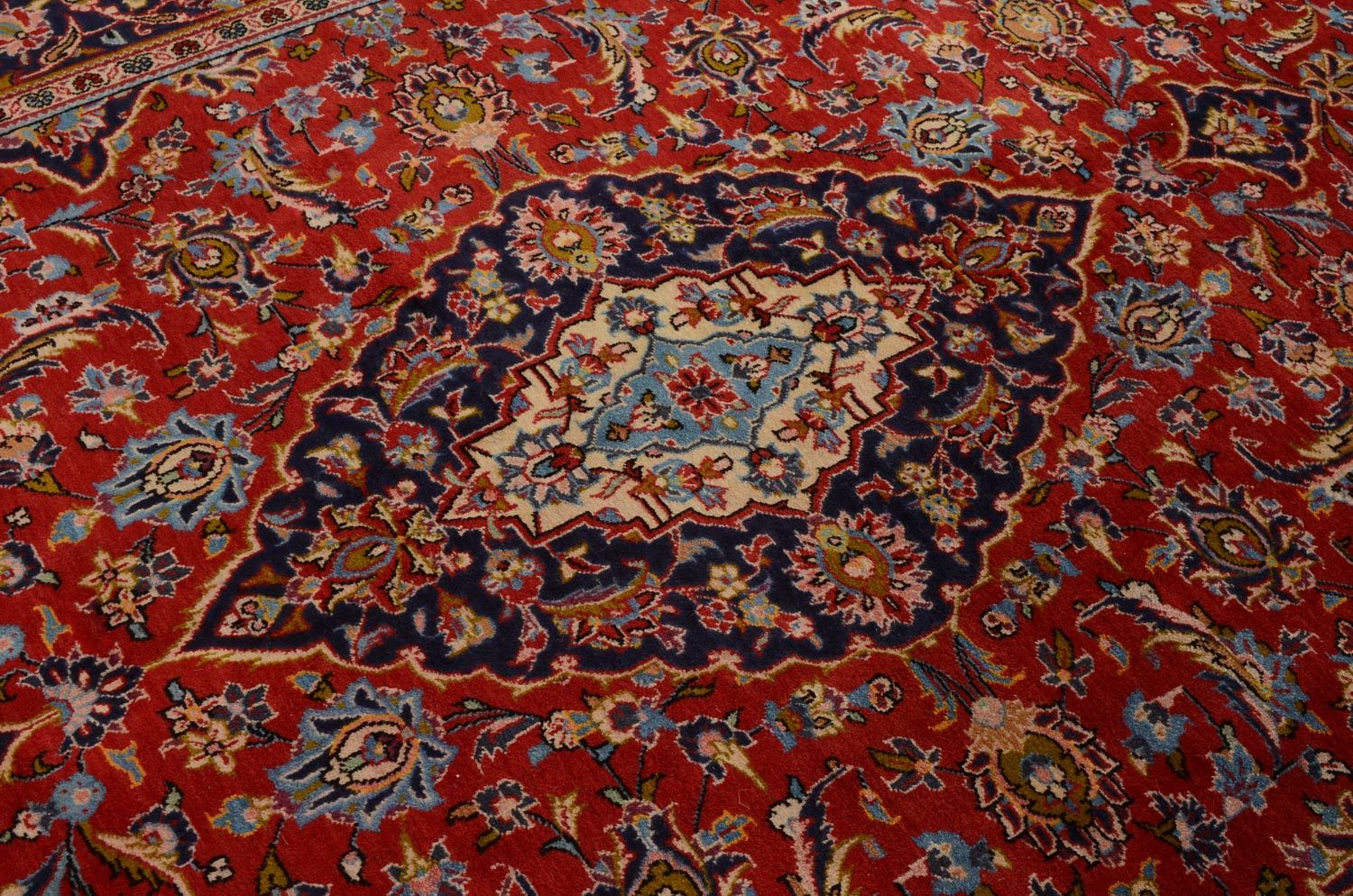 Persisk tæppe - Keshan - 302 x 207 cm - rød