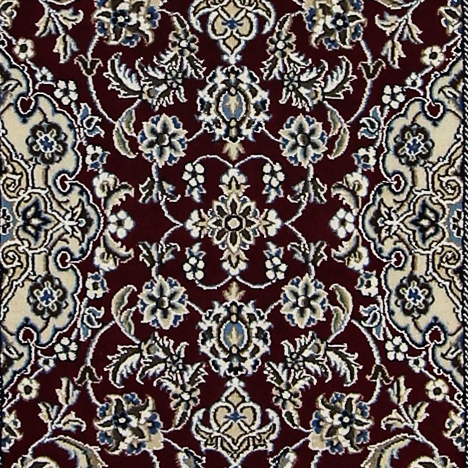 Løber Persisk tæppe - Nain - Royal - 197 x 62 cm - mørkeblå