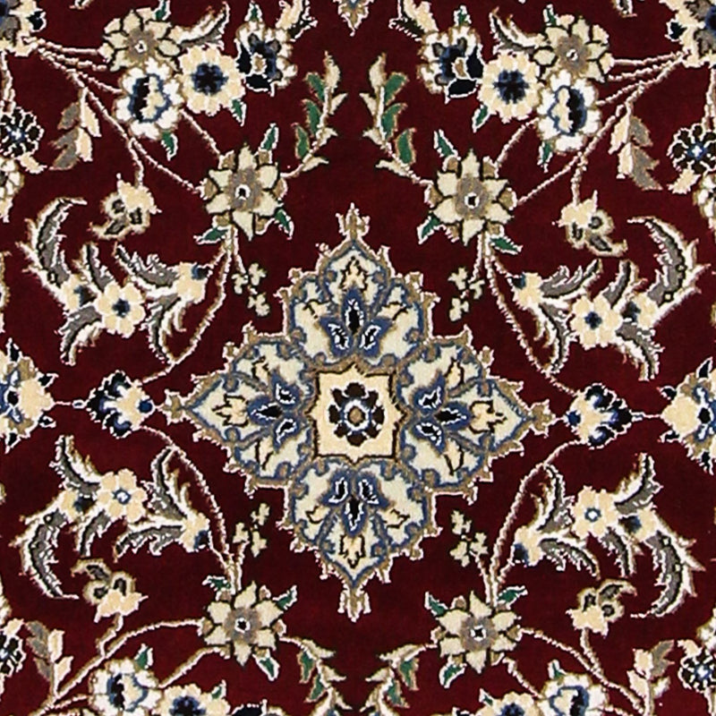 Løber Persisk tæppe - Nain - Royal - 203 x 81 cm - mørkerød