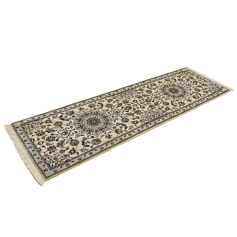 Løber Persisk tæppe - Nain - Royal - 199 x 62 cm - beige