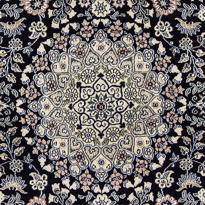 Persisk tæppe - Nain - Royal - 204 x 128 cm - mørkeblå