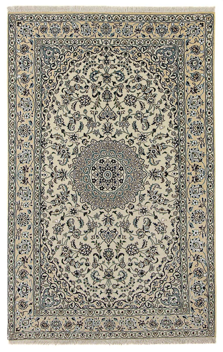 Persisk tæppe - Nain - Royal - 246 x 154 cm - beige