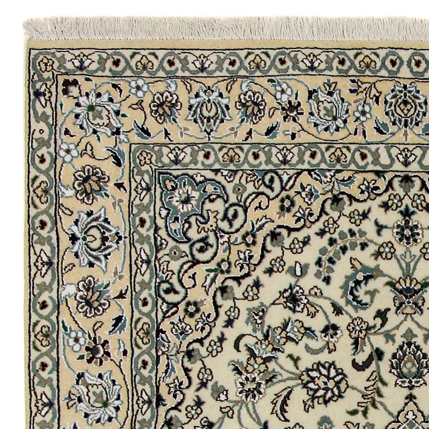 Persisk tæppe - Nain - Royal - 246 x 154 cm - beige
