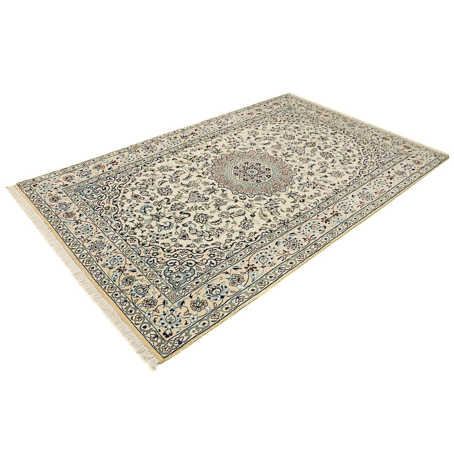 Persisk tæppe - Nain - Royal - 246 x 154 cm - beige