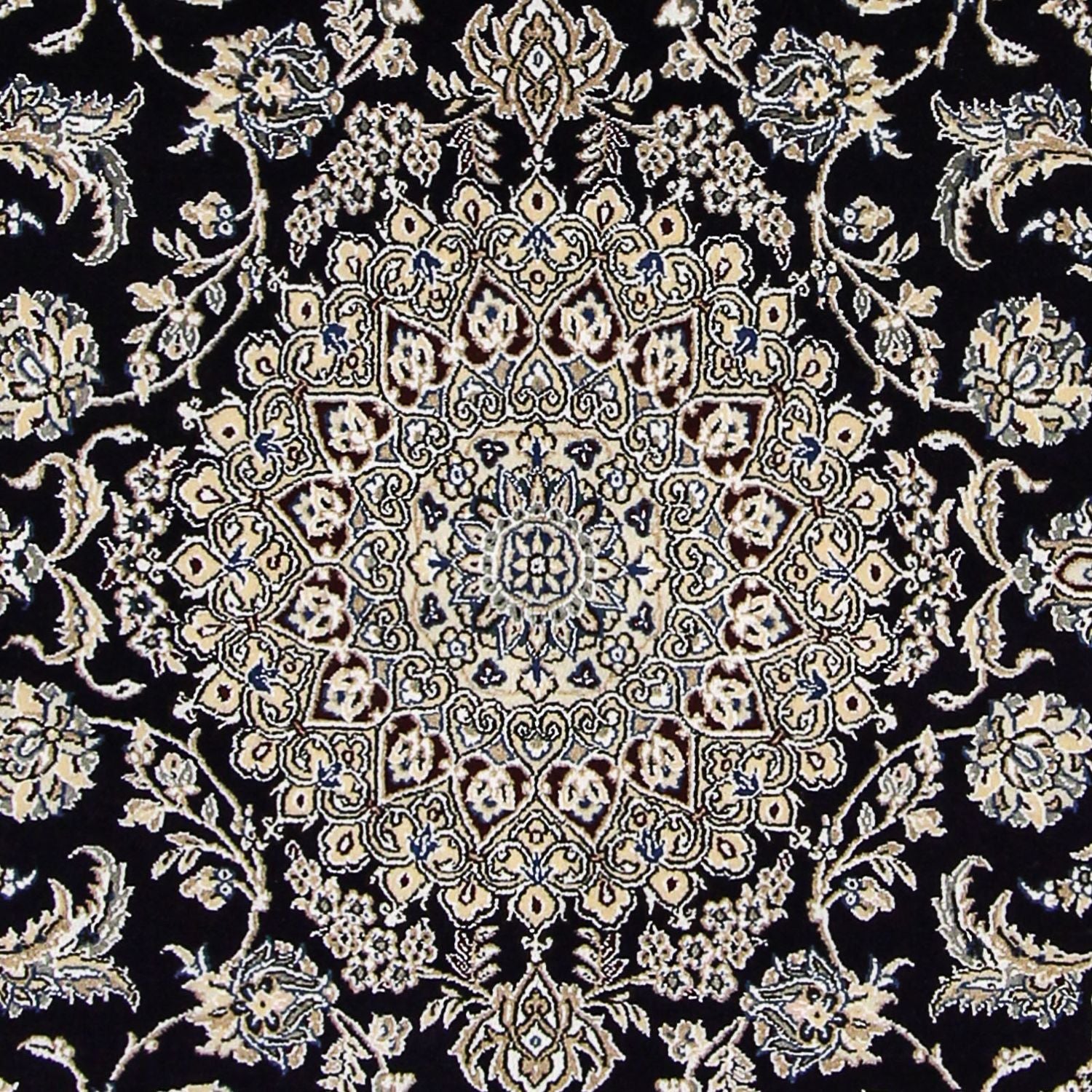 Persisk tæppe - Nain - Royal - 249 x 155 cm - mørkeblå