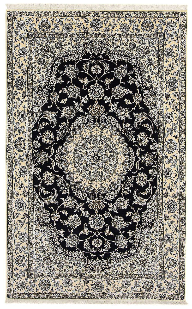 Persisk tæppe - Nain - Royal - 255 x 154 cm - mørkeblå
