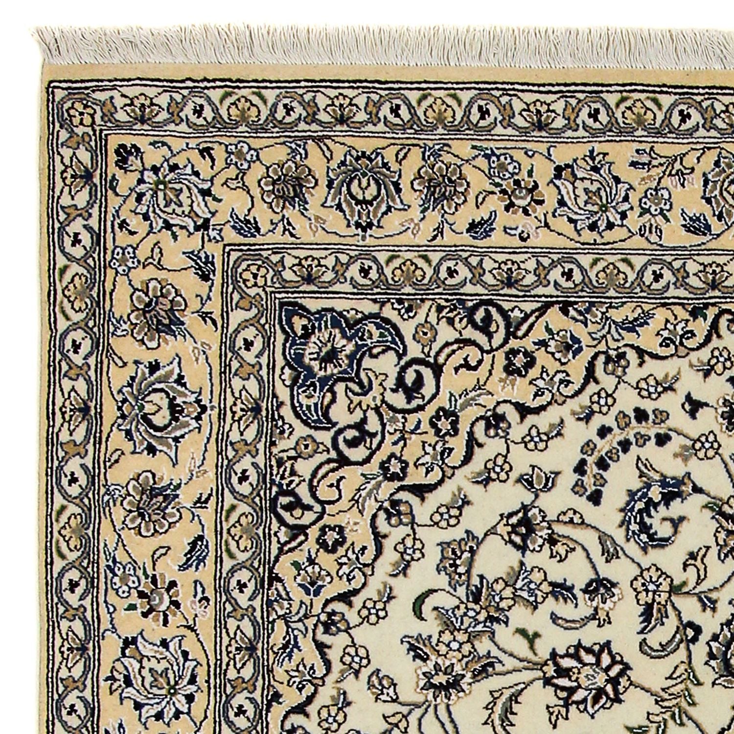 Persisk tæppe - Nain - Royal - 246 x 158 cm - beige