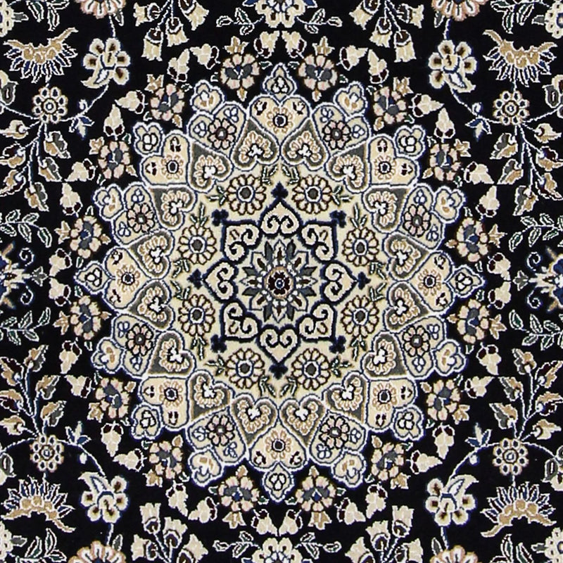 Persisk tæppe - Nain - Royal - 202 x 130 cm - mørkeblå