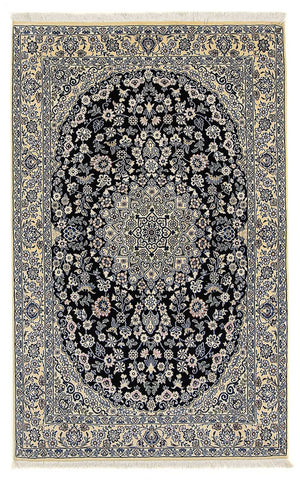 Persisk tæppe - Nain - Royal - 202 x 132 cm - mørkeblå