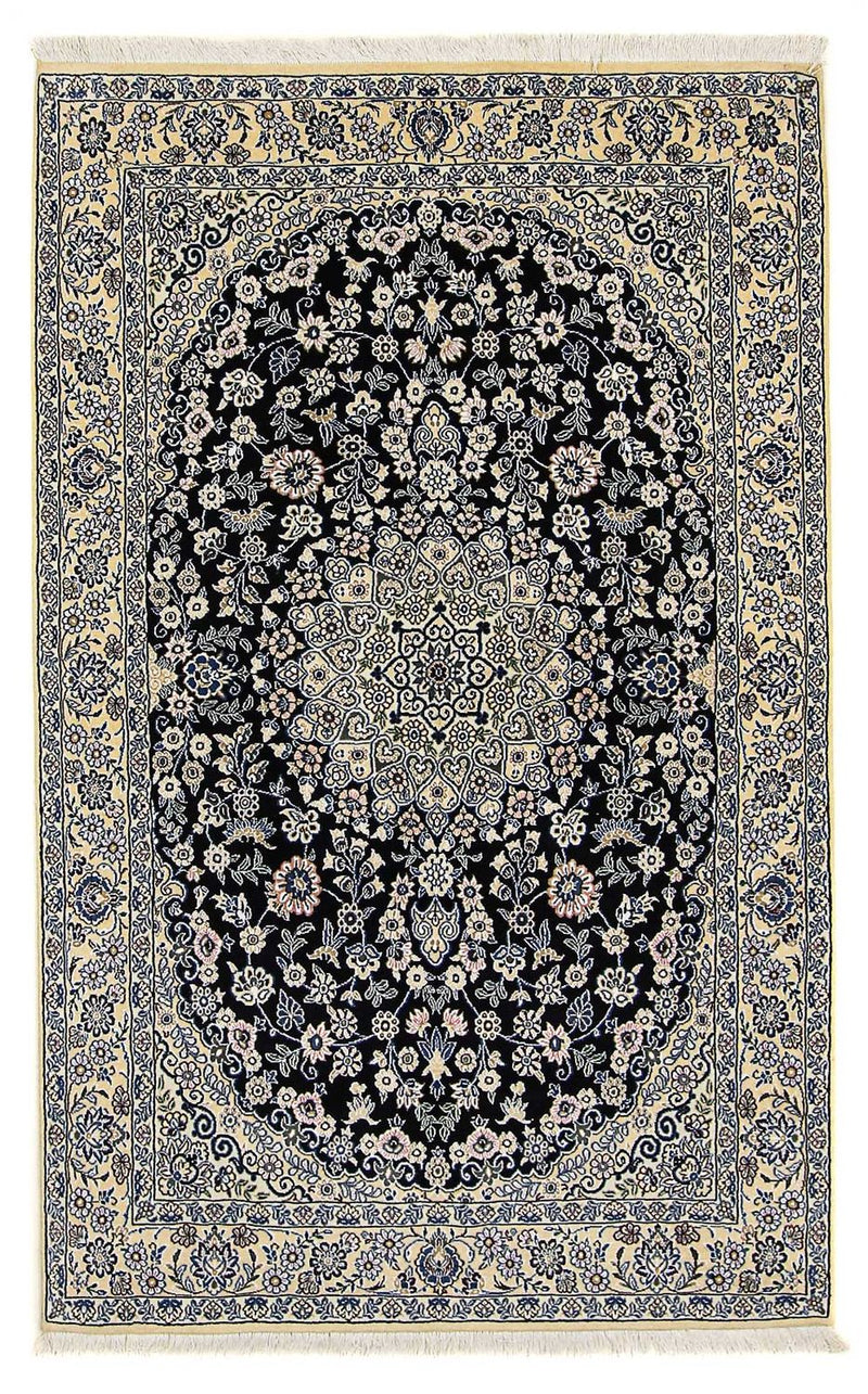 Persisk tæppe - Nain - Royal - 202 x 132 cm - mørkeblå