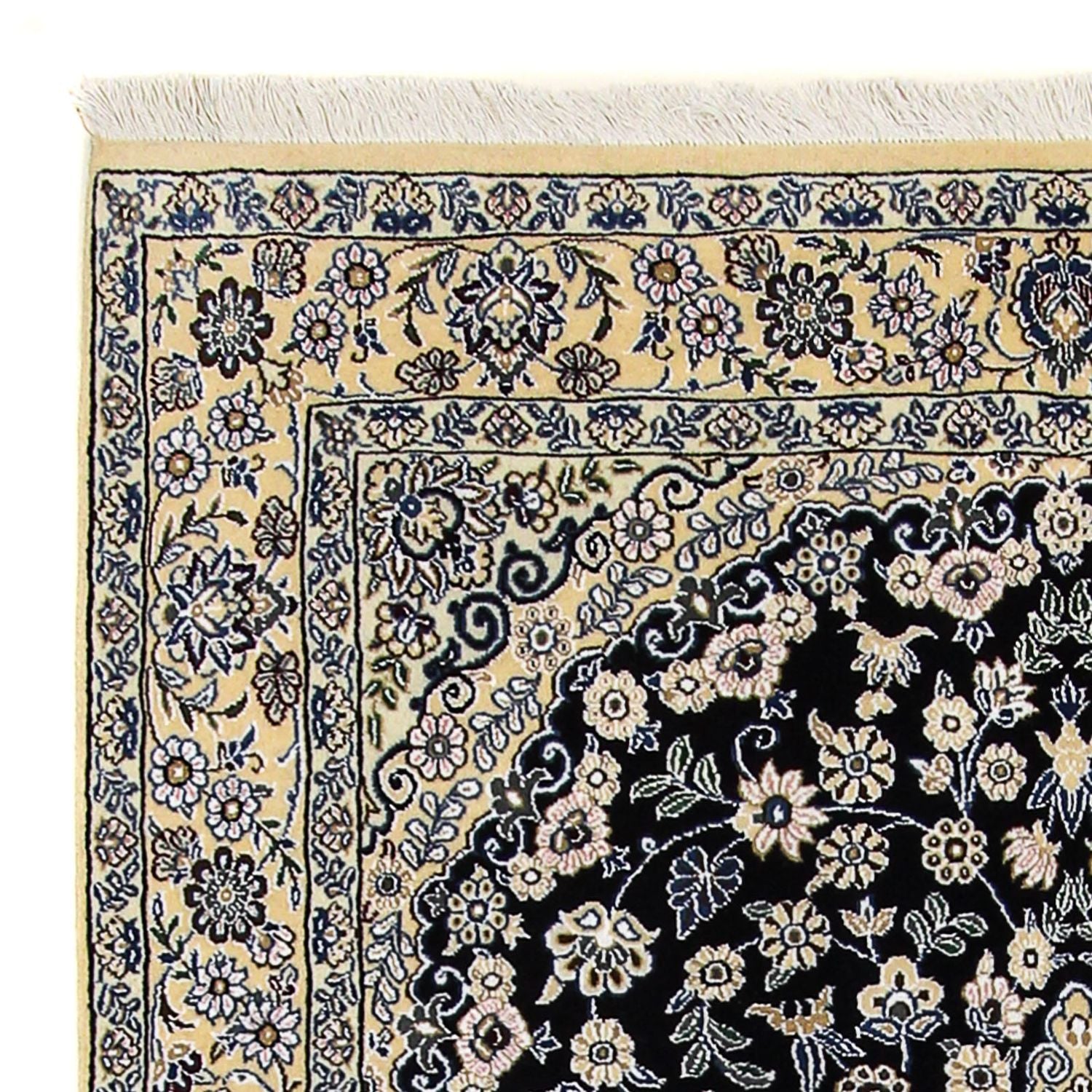 Persisk tæppe - Nain - Royal - 202 x 132 cm - mørkeblå