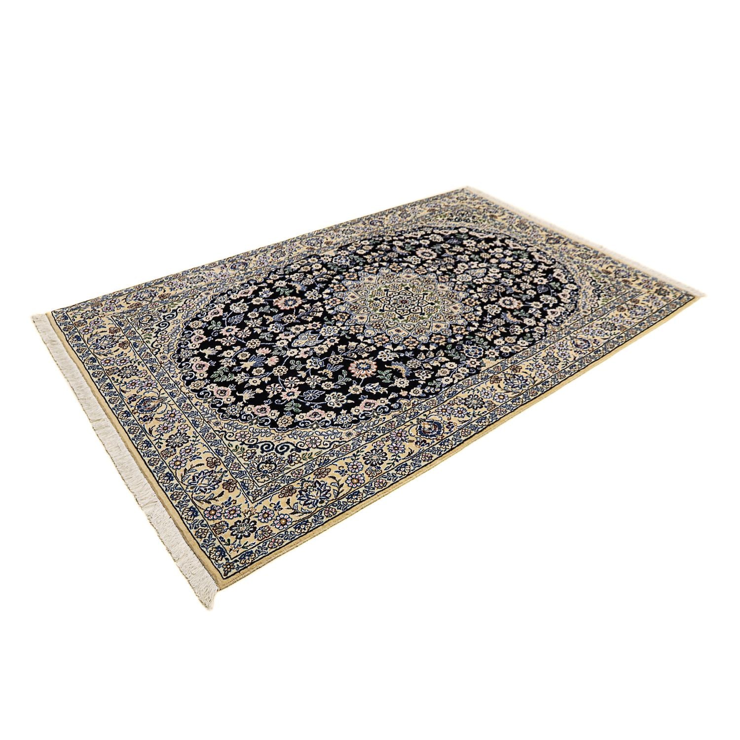 Persisk tæppe - Nain - Royal - 202 x 132 cm - mørkeblå