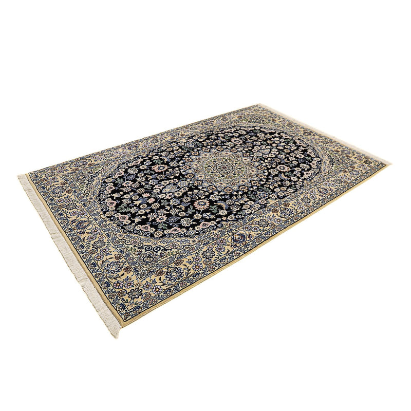 Persisk tæppe - Nain - Royal - 202 x 132 cm - mørkeblå