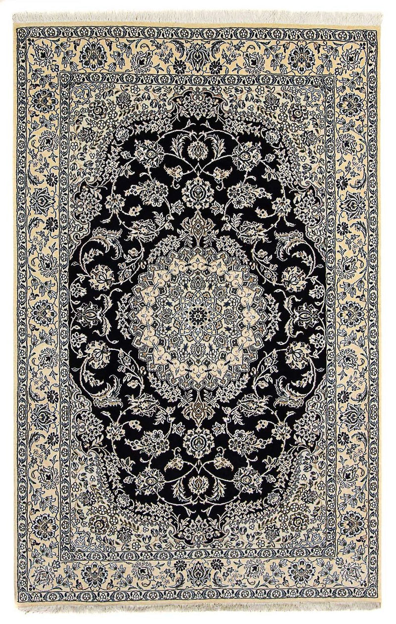 Persisk tæppe - Nain - Royal - 246 x 154 cm - mørkeblå