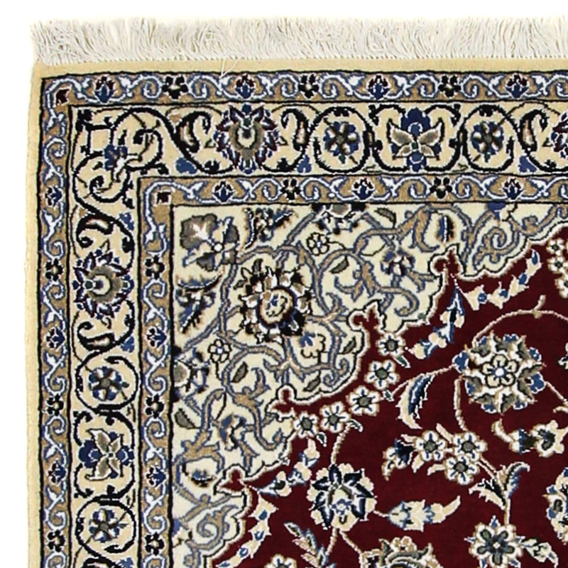 Persisk tæppe - Nain - Royal - 175 x 118 cm - mørkerød