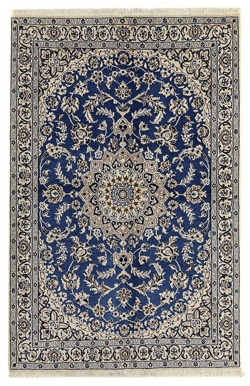 Persisk tæppe - Nain - Royal - 172 x 114 cm - blå