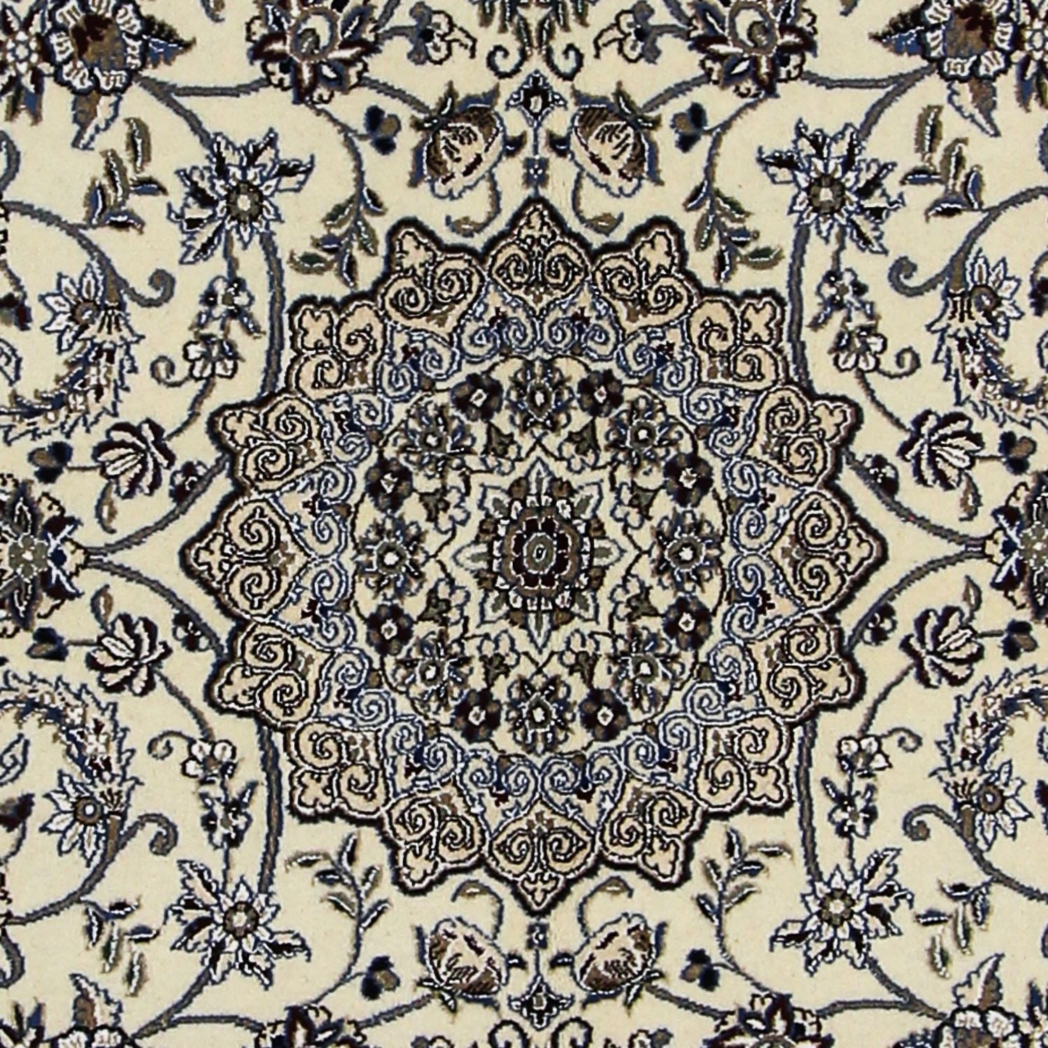 Persisk tæppe - Nain - Royal - 206 x 130 cm - beige
