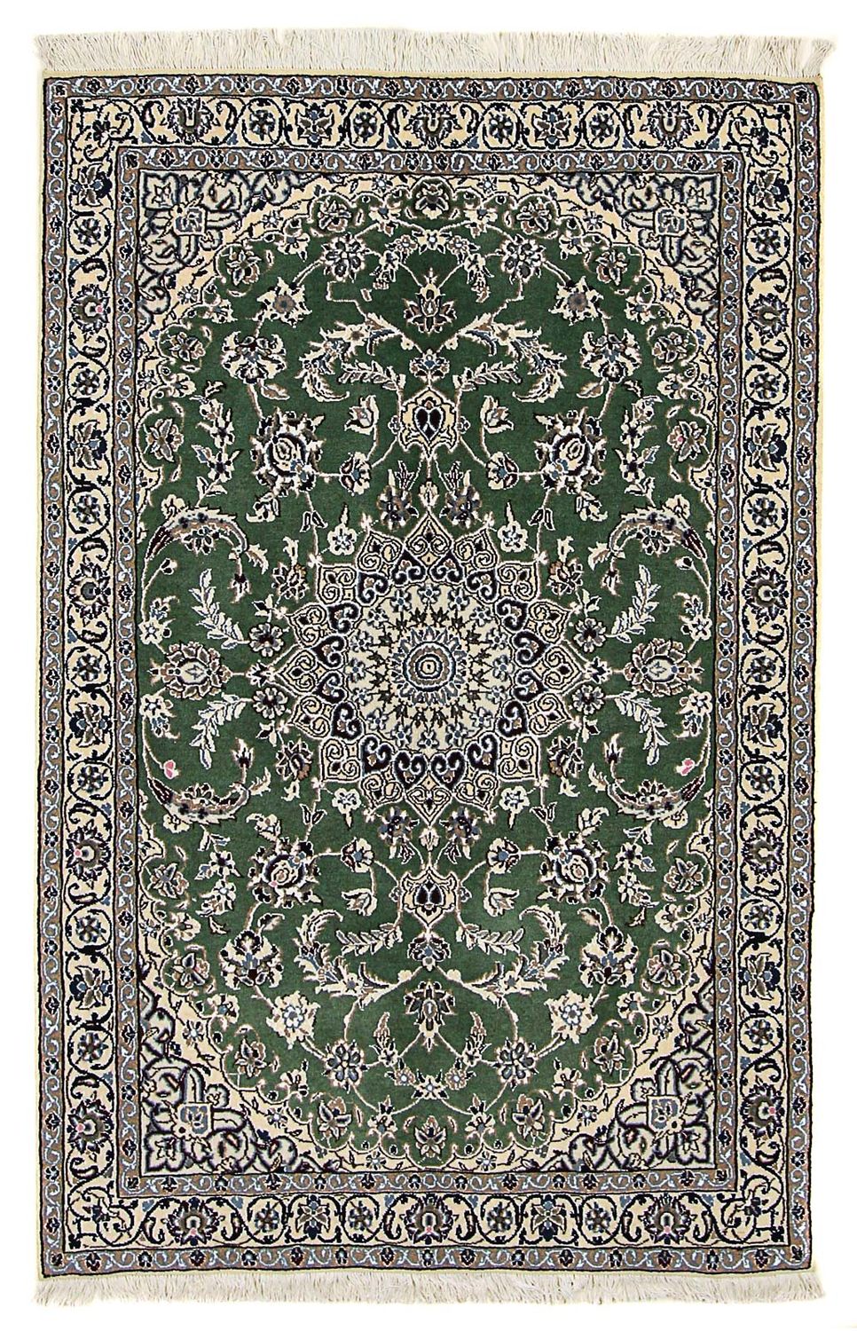 Persisk tæppe - Nain - Royal - 185 x 118 cm - mørkegrøn