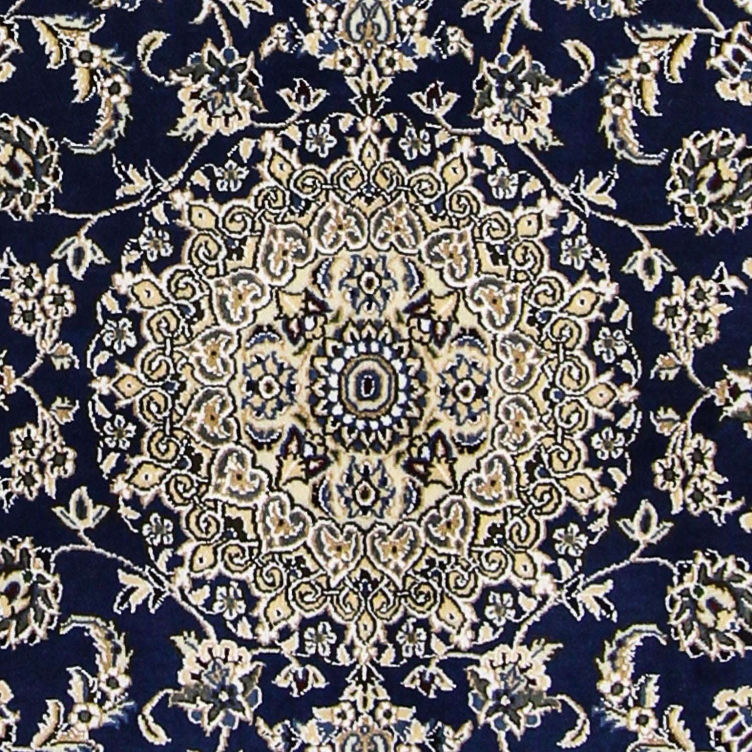 Persisk tæppe - Nain - Royal - 175 x 116 cm - mørkeblå