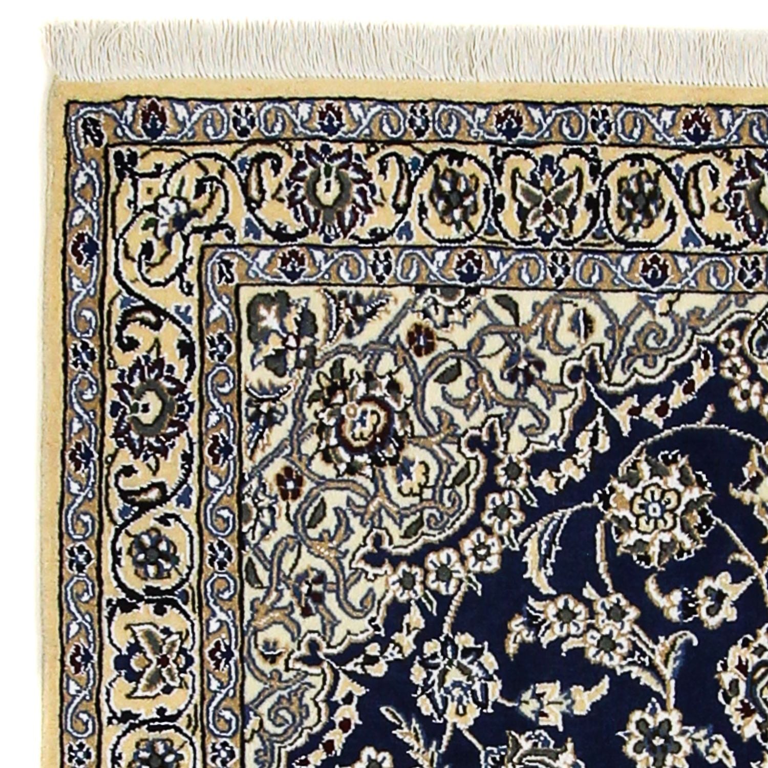 Persisk tæppe - Nain - Royal - 175 x 116 cm - mørkeblå