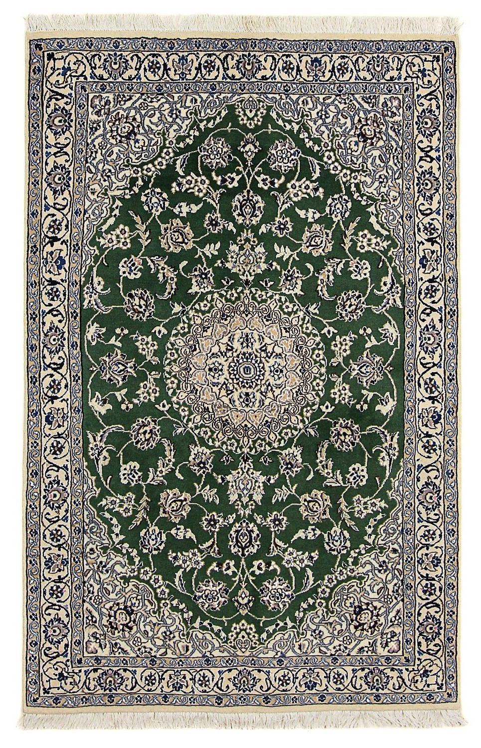 Persisk tæppe - Nain - Royal - 180 x 115 cm - mørkegrøn