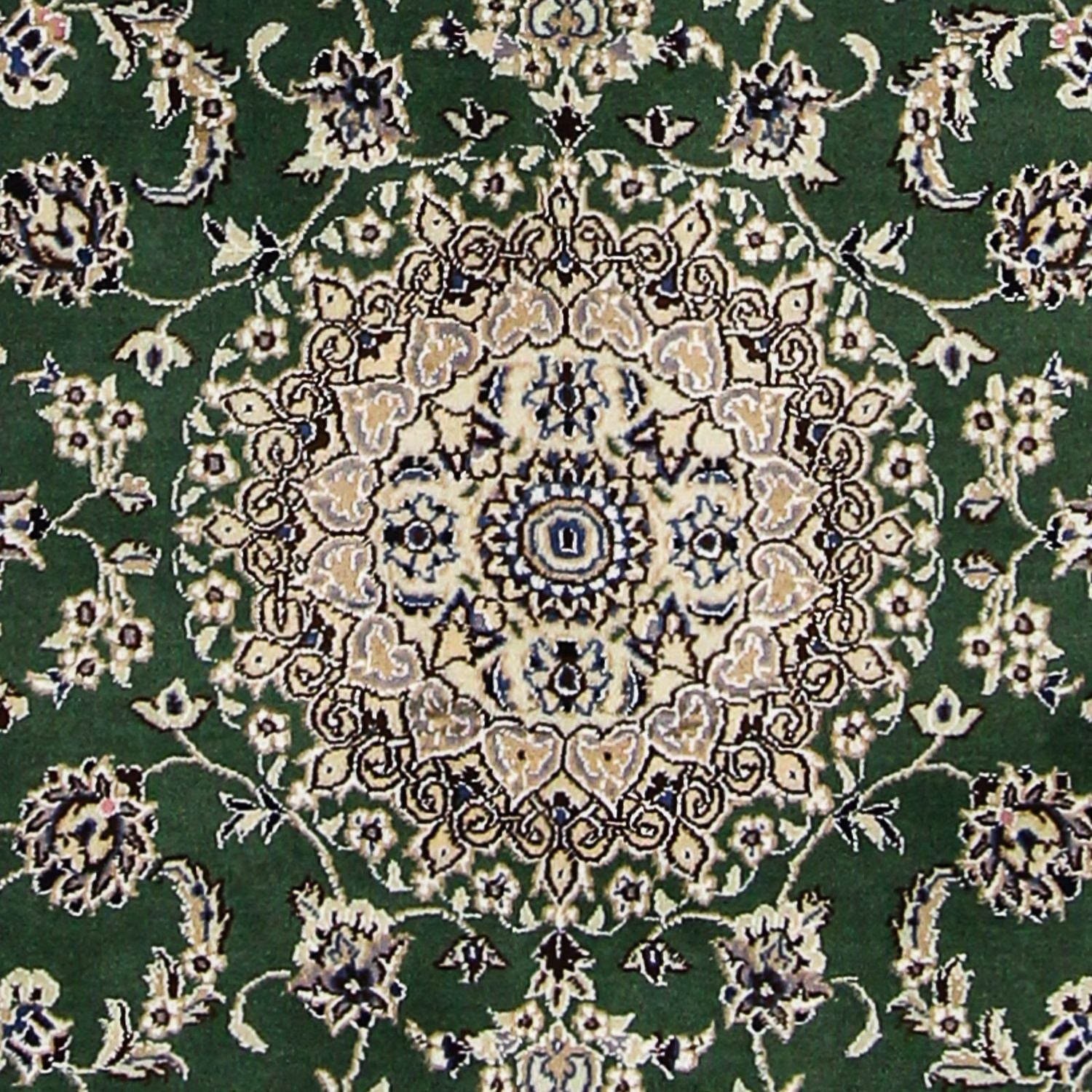 Persisk tæppe - Nain - Royal - 180 x 115 cm - mørkegrøn