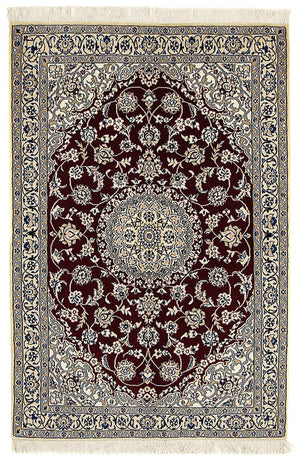 Persisk tæppe - Nain - Royal - 177 x 118 cm - mørkerød
