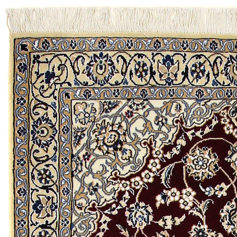 Persisk tæppe - Nain - Royal - 177 x 118 cm - mørkerød