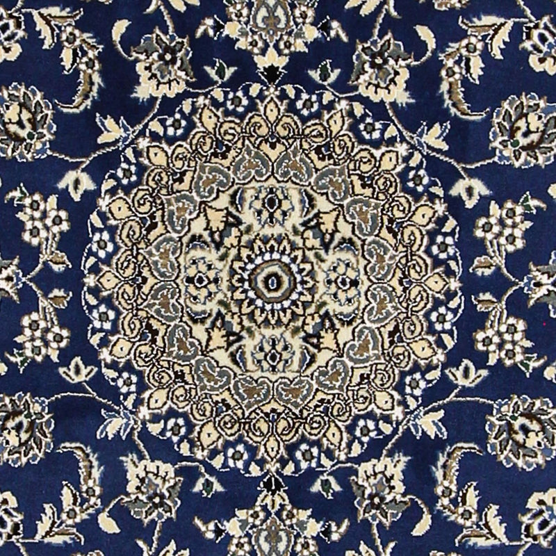 Persisk tæppe - Nain - Royal - 179 x 117 cm - mørkeblå