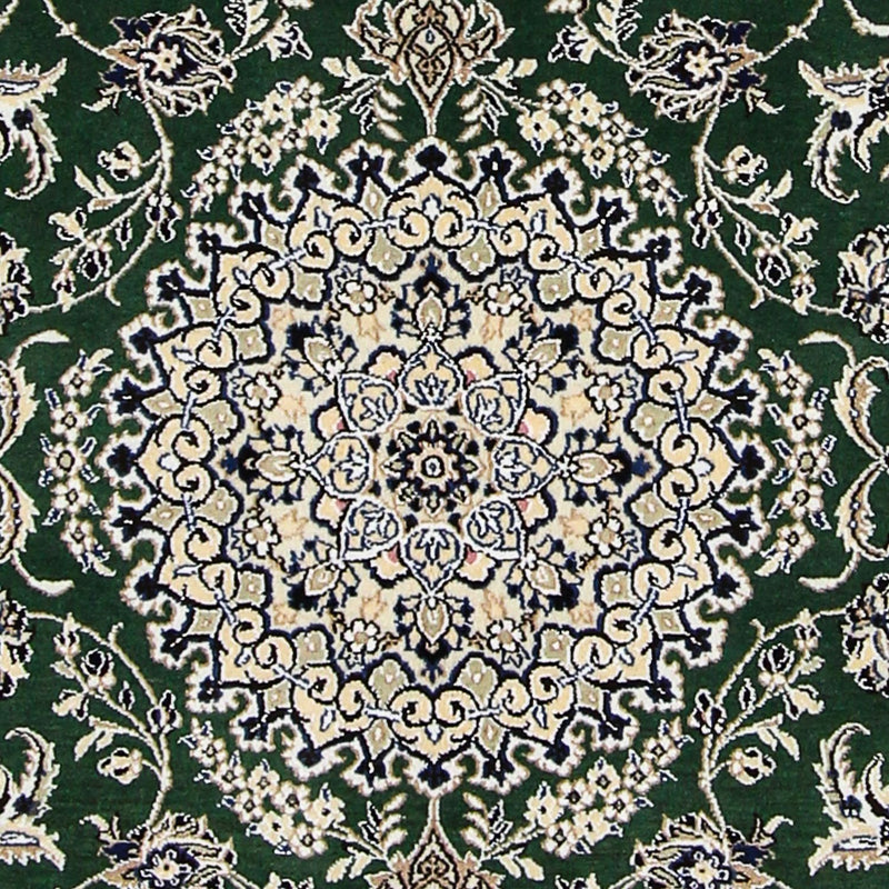Persisk tæppe - Nain - Royal - 202 x 133 cm - mørkegrøn