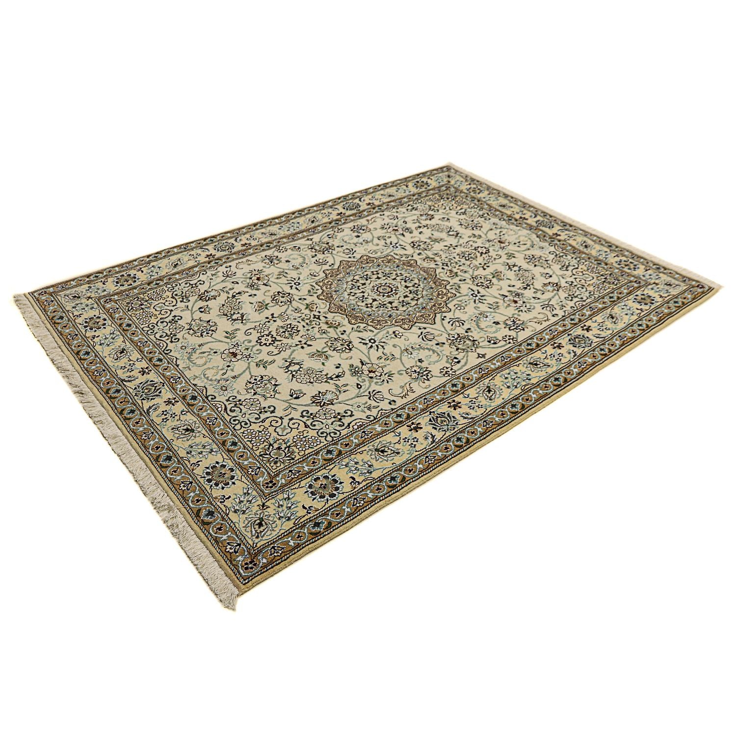 Persisk tæppe - Nain - Royal - 205 x 147 cm - beige