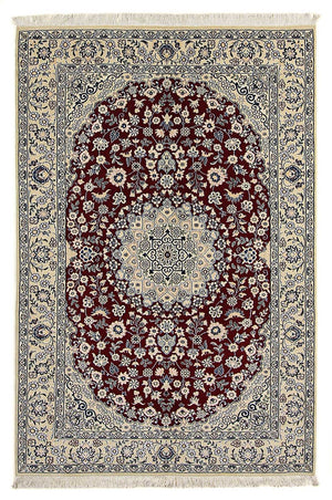 Persisk tæppe - Nain - Royal - 218 x 156 cm - mørkerød