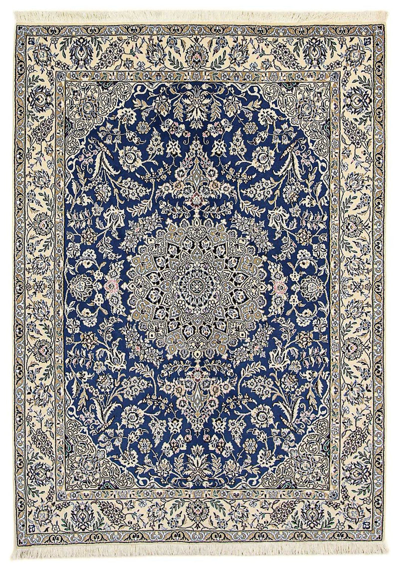 Persisk tæppe - Nain - Royal - 205 x 150 cm - mørkeblå
