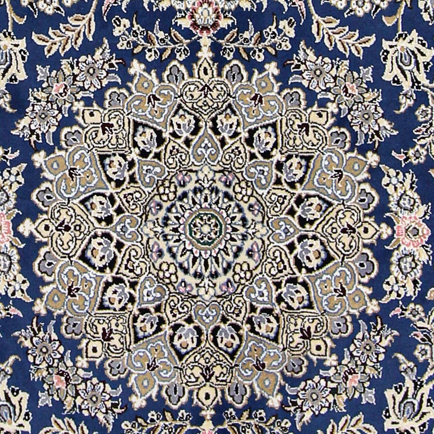 Persisk tæppe - Nain - Royal - 205 x 150 cm - mørkeblå