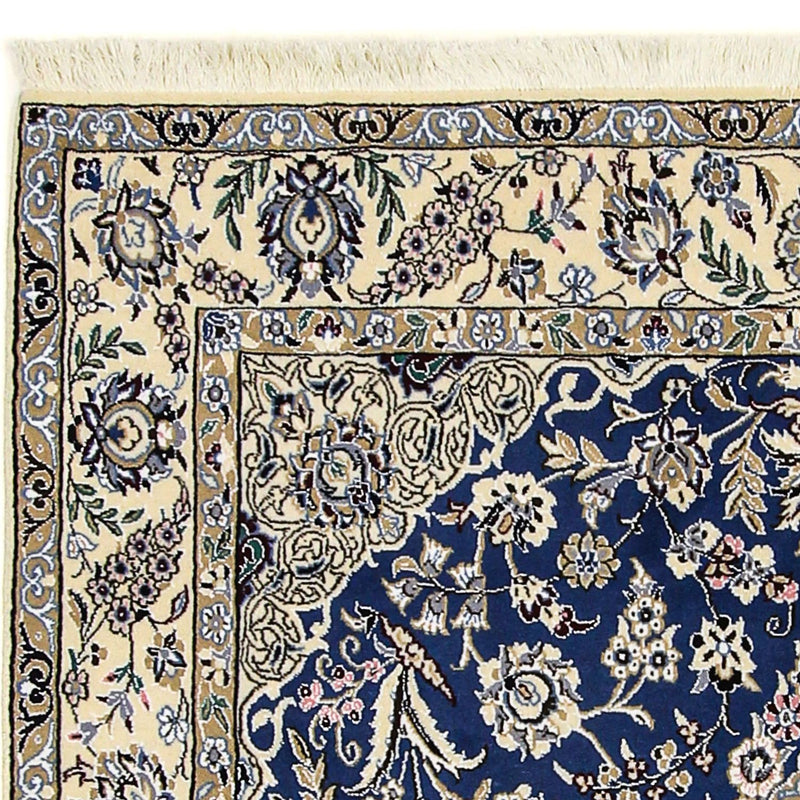 Persisk tæppe - Nain - Royal - 205 x 150 cm - mørkeblå