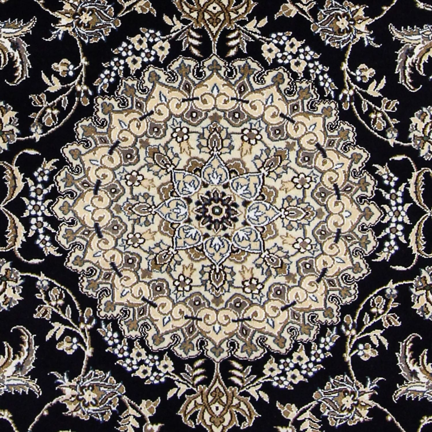 Persisk tæppe - Nain - Royal - 233 x 155 cm - mørkeblå