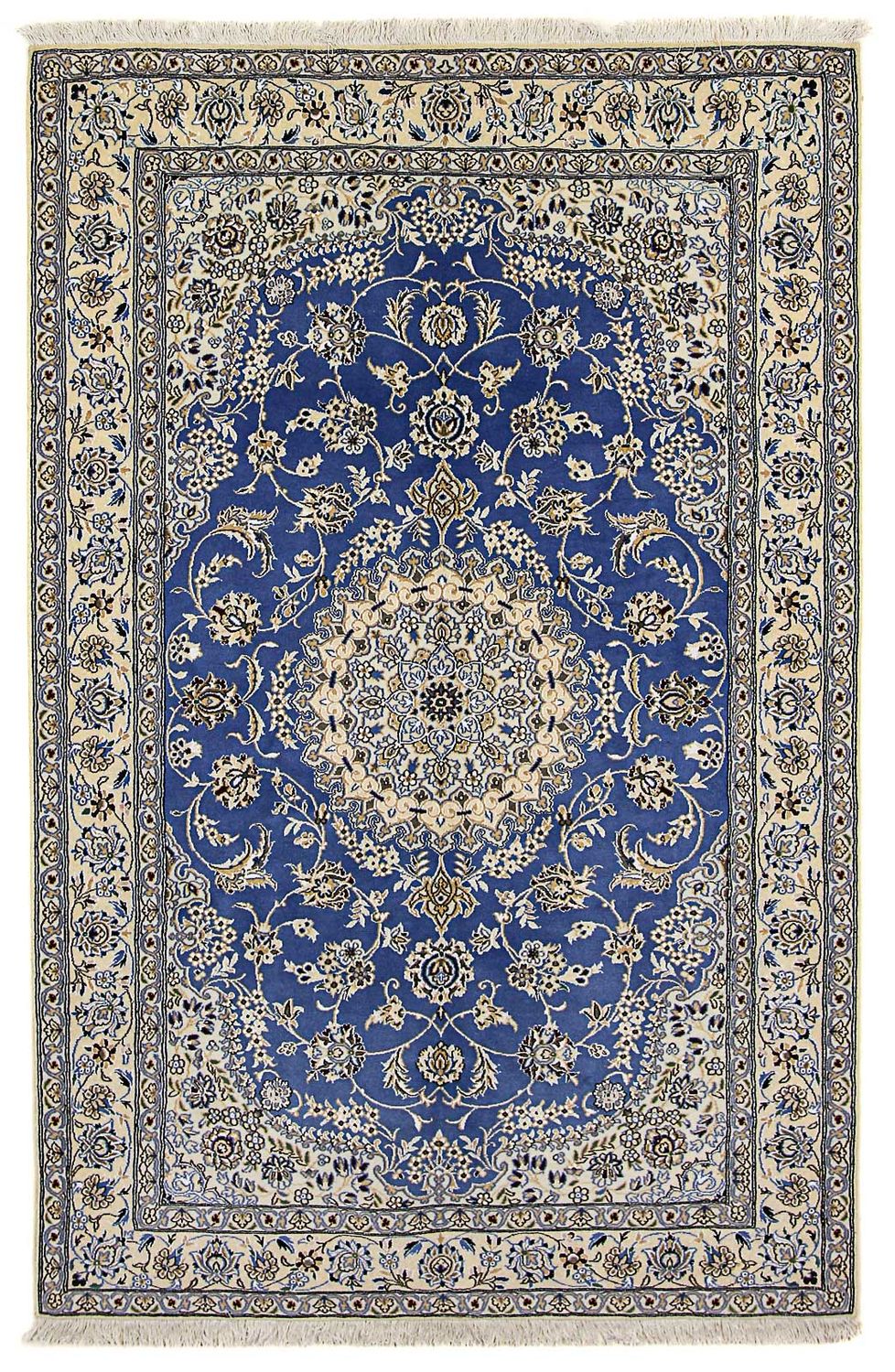 Persisk tæppe - Nain - Royal - 248 x 158 cm - blå