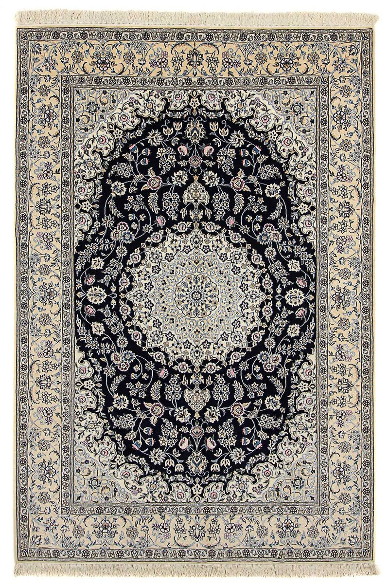 Persisk tæppe - Nain - Royal - 303 x 205 cm - mørkeblå