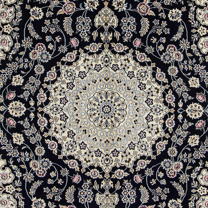 Persisk tæppe - Nain - Royal - 303 x 205 cm - mørkeblå