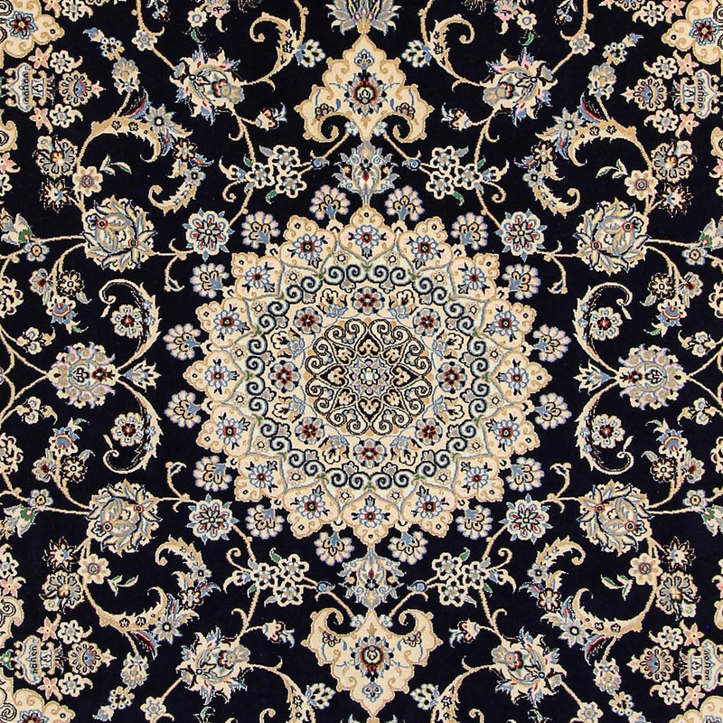 Persisk tæppe - Nain - Royal - 296 x 203 cm - mørkeblå